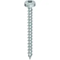 Heco -TOPIX-plus Rundkopf Variables Vollgewinde T-20 verzinkt blau, A3K