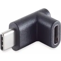 S-Impuls S/CONN maximum connectivity Adapter, USB 3.1 Typ C Stecker auf Typ C Buchse, 90° Winkel oben/ unten