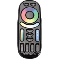 Mi-light RGB+CCT 4-Zonen-Fernbedienung (RGB + 2700-6500K) 2,4GHz 12/24V | FUT092-B | Schwarz