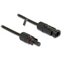 DeLOCK DL4 Solar Kabel 6 mm² Stecker zu Buchse 5 m schwarz, Kabel, Freistehend, Schwarz, IP67, DL4, Weiblich