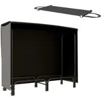 MODFU Hochbett 90x200 Mit Matratze,Kinderbett mit LED,Etagenbett mit Rausfallschutz und Treppe,Holzbett Bettgestell,Fenster-Form,Weiß