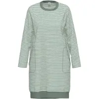 Ammann Nachthemd "Damen Nachthemd 1/1 Arm Women Nightwear", Damen, Gr. 44, grün (balsam grün), Basic, gerade, Rundhals, Gerade, Kleider Nachthemd
