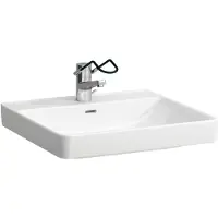 Laufen PRO Liberty Waschtisch, barrierefrei, 1 Hahnloch, mit Überlauf, 600x550mm, H8119500001041