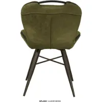 Omg Design Esszimmerstuhl "Splash", grün (moss, schwarz, moss), B:54cm H:87cm T:62cm, Polyester, Stühle, Esszimmerstuhl, Esszimmerstuhl, pflegeleichter Bezug, mit Handgriff