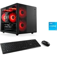 CSL PC "Cube V24147", schwarz, Microsoft Windows 11 Home (64 Bit), GeForce RTX 3050, 32 GB RAM 1.000 GB SSD, Desktop-PCs, PC