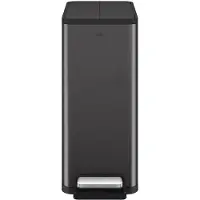 EKO - X-Wing Treteimer 45 Liter - Stainless steel Plastic - Schwarz