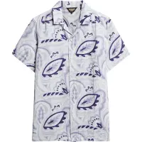 Superdry Open Collar Print Kurzarmhemd