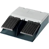 Siemens Fusstaster,2-pedalig,ohne Haube,1S+1OE, Metall, Grau, IP65, 68 mm, 204 mm, 241 mm