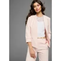 Laura scott Kurzblazer , Damen, Gr. 42, rosa, Obermaterial: 94% Polyester, 6% Elasthan. Futter: 100% Polyester, unifarben, figurbetont, Blazer Kurzblazer, mit sportiven Reißverschlusstaschen
