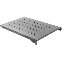 Lanberg AK-1010-B, Regalboden, Schwarz, 15 kg, 1U, 48,3 cm (19 Zoll), 482,6 mm