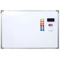 Mendler Whiteboard HWC-C84, Magnettafel Memoboard Pinnwand, inkl. Zubehör ~ 90x60cm