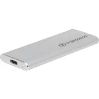Transcend ESD260C, 500 GB, USB Typ-C, 3.2 Gen 2 (3.1 Gen 2), Passwortschutz, Silber