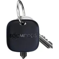 Boompods , Wiederaufladbarer Bluetooth-Tracker Boomtag für Gegenstände, Schwarz