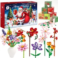 Merkloos Adventskalender 2026 mit 24 botanischen Blumenmotiven