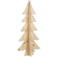 Merkloos Dekorativer Weihnachtsbaum ausem Kiefernholz, Höhe 78 cm
