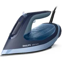 Philips Dampfbügeleisen "DST6120/20 6000 Series", blau (dunkelblau, blau), B:12,9cm H:15,8cm T:31,6cm, Bügeleisen, SteamGlide Plus, mit 300 ml Wassertank und 190 g Dampfstoß, Dampfbügeleisen