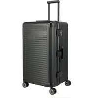 Travelite Hartschalen-Trolley "NEXT Aluminium Rahmenkoffer" 100 l 4 Rollen variable Packplatte, Packwand und durchdachte Innenaufteilung