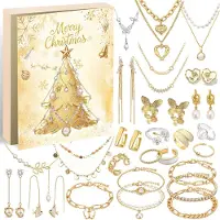Merkloos Adventskalender mit Schmuck für Damen, 2026