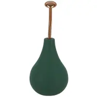 Merkloos Duschbrause, groß, dunkelgrün, aus PVC und Edelstahl