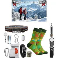 Generisch Adventskalender 2026 – DIY-Werkzeugset für Camping – Wandern (schwarz)