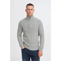 11 Project Troyer "Troyer PRJamelien", Herren, Gr. XXL, grau (griffin melange), Obermaterial: 100% Baumwolle CO recyc.., Pullover Troyer