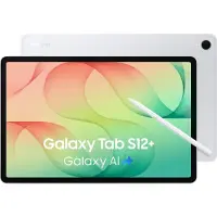 Samsung Galaxy Tab S12+ (Wi-Fi, 12,6"), 32 cm (12.6"), 2800 x 1752 Pixel, 256 GB, 12 GB, 2,7 GHz, Silber