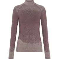 Falke Langarmshirt "Langarmshirt", Damen, Gr. XS, rosa (mahogany (8344)), Shirts Langarmshirt
