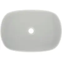 Ideal standard Linda-X Aufsatzwaschtisch, ohne Hahnloch, ohne Überlauf, 550x380x130 mm, T4402V1, Farbe: Seidenweiß