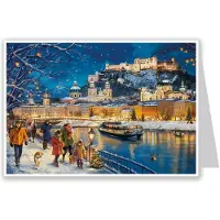Richard Sellmer Verlag Postkarten-Adventskalender Salzburg zum Verschicken Nostalgischer Adventskalender