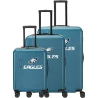 Travelite x NFL 4 Rollen Kofferset 3-teilig mit Dehnfalte