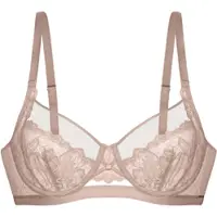 Dorina Bügel-BH , Damen, Gr. 110, Cup F, pink, Obermaterial: 68% Polyamid, 21% Polyester, 11% Elasthan, unifarben, bequem, BHs Bügel-BH, Curves mit feinem Spitzenbesatz