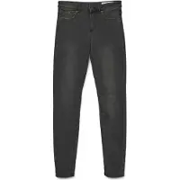 Vero Moda 10225234_2104_144_7261864, Jeans, Weiblich, Dunkles Grau, XXS, Max. shrinkage 5%; Wash with similar colours; Max. shrinkage 5%, Line drying, Nicht bleichen