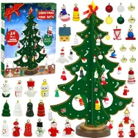 Generisch Adventskalender und Weihnachtsbaum – 24 Tage bis Weihnachten mit 29 Dekorationen