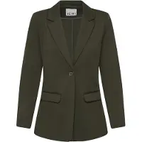 Ichi Blusenblazer "Damen Blazer IHKATE", Damen, Gr. L, braun (rosin), Obermaterial: 74% Polyester PES. 22% Viskose CV. 4% Elasthan EL., Blazer Blusenblazer