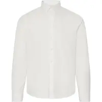 Casual Friday Langarmhemd "Langarmhemd CFAnton", Herren, Gr. L, N-Gr, weiß (snow weiß), Obermaterial: 100% Baumwolle CO., normal, Hemden Langarmhemd
