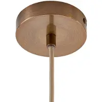 LUCANDE Hängeleuchte Lisbeth, Ø 50 cm, weiß/messing, E27