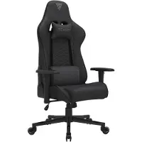 Merkloos Gaming-Stuhl Gamingstuhl Bürostuhl - Schwarz - 43 bis 52 x 69,5 x 57 cm - Neigbar bis 90 bis 160 Grad