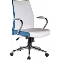 Xl Moebel Gmbh Bürosessel Bürostuhl Arbeitsstuhl Sessel Wohnzimmer Arbeitszimmer Weiß Blau