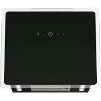 Klarstein AlizeEdge Dunstabzugshaube - 60 cm Wandhaube, Flaches Design, Touch-Steuerung, 487 m³/h Luftdurchsatz, A+ , LED-Beleuchtung, Leise 38 dB, Abluft & Umluft, Schwarz