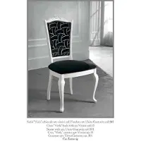 AEA Stuhl Schwarz Klassischer Design Luxus Esszimmer Italienische Möbel Bizzotto