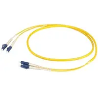 EFB Elektronik O0350FT.45 Duplex Jumper LC-LC 9/125μ, OS2, LSZH, gelb, Flat Twin 3x5mm, 45m O0350FT45
