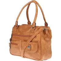 Christian Wippermann Damen Handtasche Mittelgroß - Leder Optik, Wasserdicht, Vie