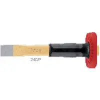 Rennsteig Schlitzmeißel mit Handschutz gerade 28 x 240 mm, lackiert - 381 240 1