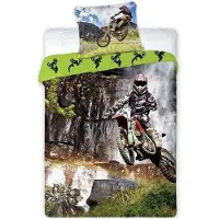 Faro Motocross Bettwäsche Sportivo 004 140x200 cm + 70x90 cm