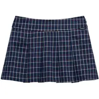Superdry für Damen. W7210419A Marineblauer Plissee-Hosenrock (XS), Lässig, Polyester