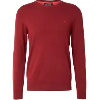 Scotch & Soda Sweatshirt "Strickpullover Core Viskose Pullover", Herren, Gr. M, rot (dunkelrot), Obermaterial: 81% Viskose CV. 19% Nylon NY., Sweatshirts Sweatshirt