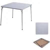 FURNITURER Klappbarer Haustiertisch 86×86×71 cm, Stabiler Pflegetisch für Hunde