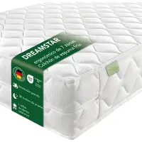 Dreamstar Ergonomische 7-Zonen XXL Wendematratze I 200 x 200 cm I 22 cm I H3 & H4 I Ergo Flex XXL