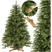 Springos Royal Trees Weihnachtsbaum künstlich 180 cm – Skandinavische Fichte | dichter Christbaum | Premium Tannenbaum inkl. Holzständer & Aufbewahrungstasche