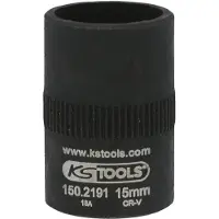 Ks Tools 150.2191, Buchse, 3/8", 1 Kopf/Köpfe, Chrom-Molybdän-Stahl, 45 g